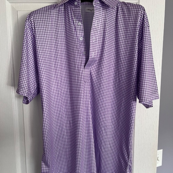 Purple Checkered Men's Shirt - Picture 4 of 5